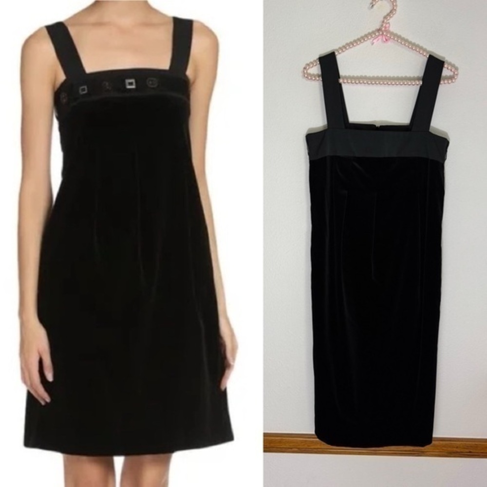 ‘S MaxMara NWT black velvet dress size US 6